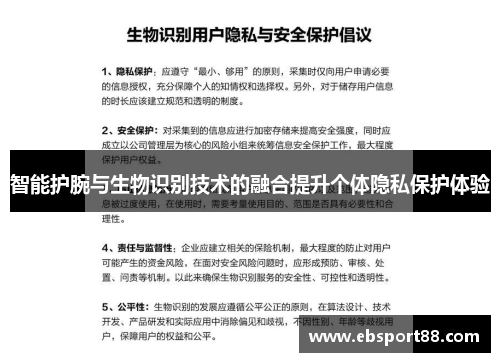 智能护腕与生物识别技术的融合提升个体隐私保护体验